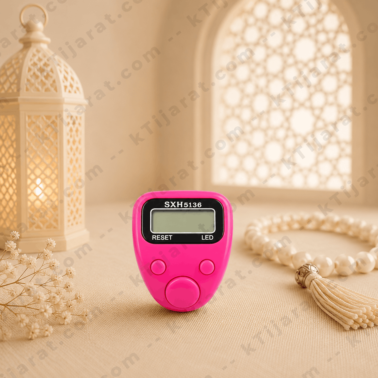 Ktijarat Digital Finger Tasbih Counter Ring | Electronic LED Zikr Counter | Portable Prayer Clicker for Dhikr & Tasbeeh