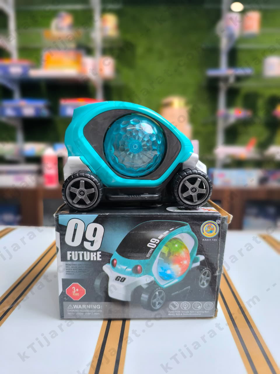 Labbaik 09 Future Car 360 Rotating Toy Car with Spinning Wheels and Action-Packed Movement for Kids