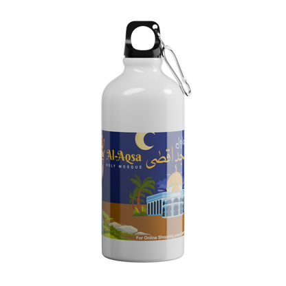 Islamic Water Bottle with Printed "Masjid e Aqsa"