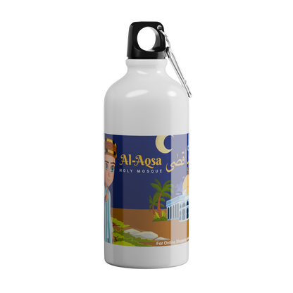 Islamic Water Bottle with Printed "Masjid e Aqsa"