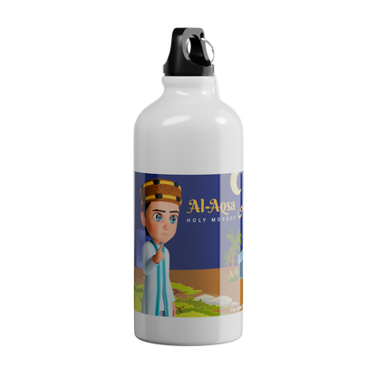 Islamic Water Bottle with Printed "Masjid e Aqsa"