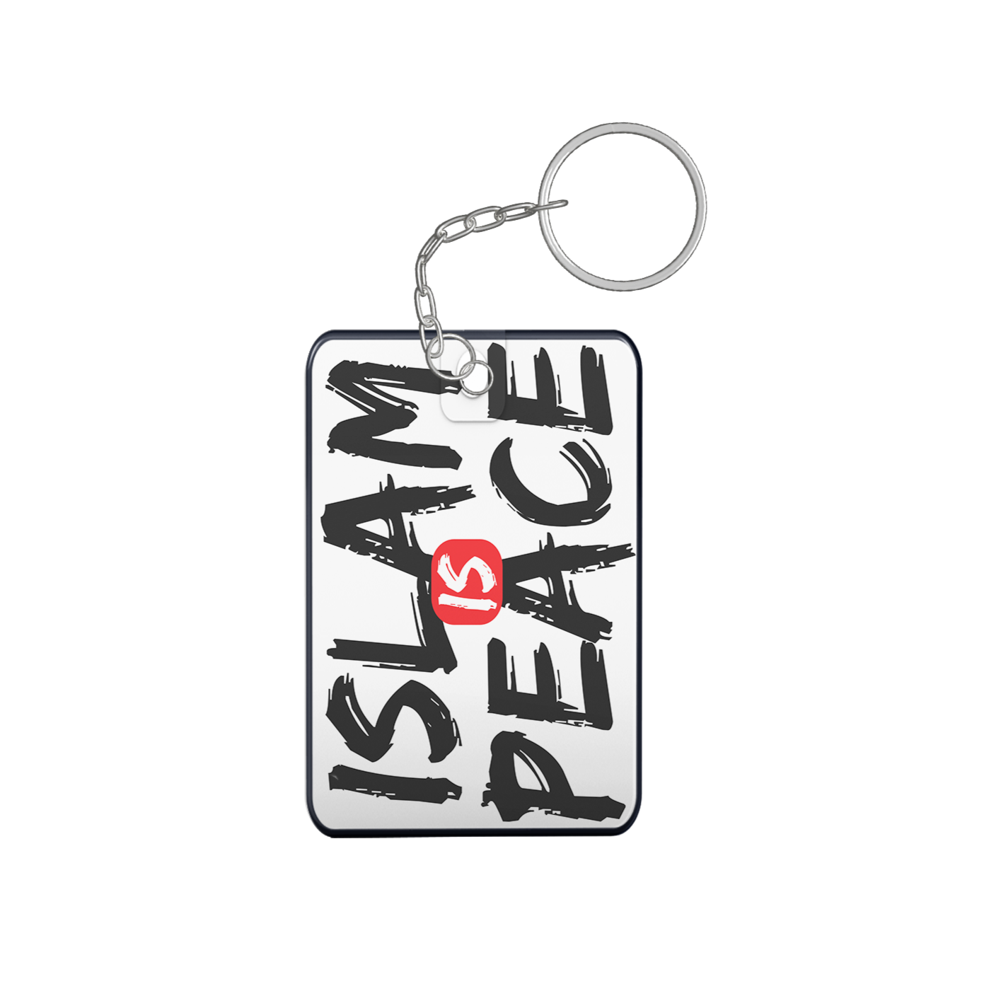 Islamic Keychain, Islamic Gift, Islamic Resin Art "#save Palestine"2 side "Islami is Peace"