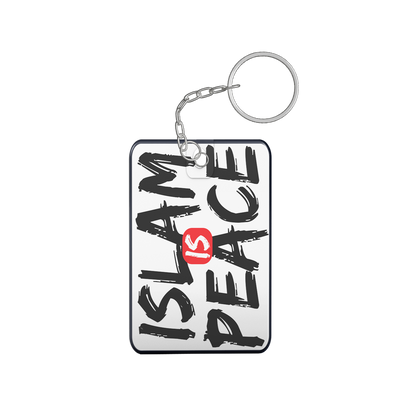 Islamic Keychain, Islamic Gift, Islamic Resin Art "#save Palestine"2 side "Islami is Peace"