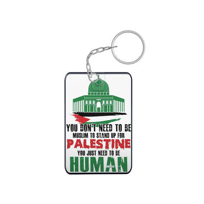 Islamic Keychain, Islamic Gift, Islamic Resin Art "la tahzano.."2 side "palatine just need Human..""