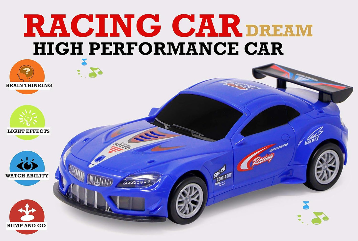 Labbaik Sports Car for Kids Sound & Light Toys for Boys & Girls