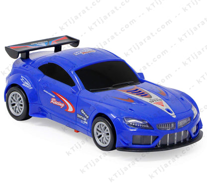 Zest 4 Toyz Bump and Go 360 Degree Battery Operated Stylish Sports Racing Car with 3D Lights and Dynamic Sounds Toys Car for Kids - Blue