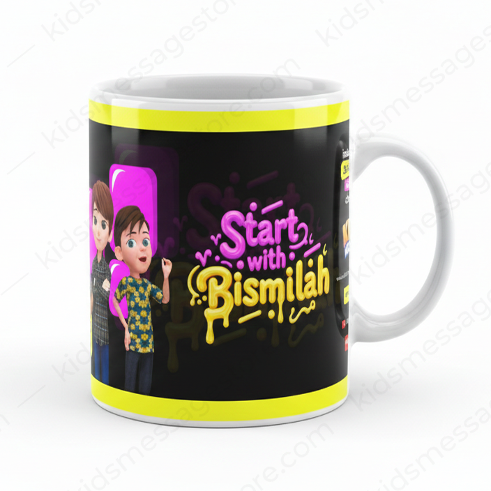 Start With Bismillah – Kids Islamic Mug (300ml)