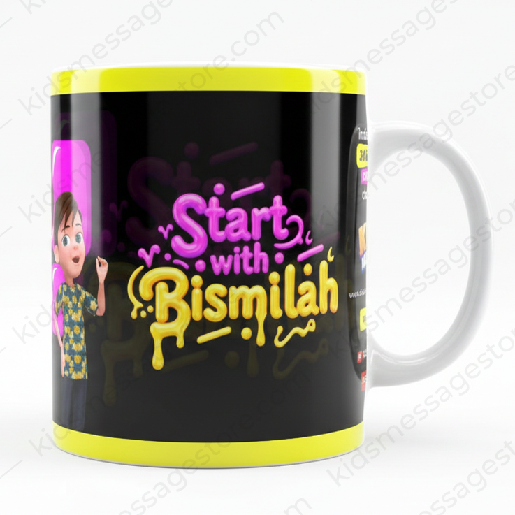 Start With Bismillah – Kids Islamic Mug (300ml)