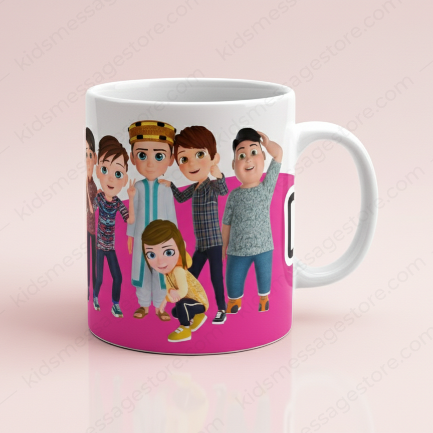 I Love Islam Kids Message Mug | Premium Ceramic Islamic Cartoon Mug | 300ml Coffee & Tea Cup | Gift for Muslim Kids & Family