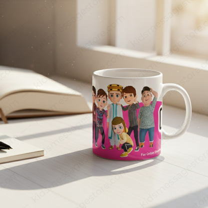 I Love Islam Kids Message Mug | Premium Ceramic Islamic Cartoon Mug | 300ml Coffee & Tea Cup | Gift for Muslim Kids & Family