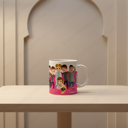I Love Islam Kids Message Mug | Premium Ceramic Islamic Cartoon Mug | 300ml Coffee & Tea Cup | Gift for Muslim Kids & Family