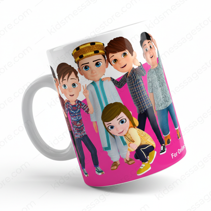 I Love Islam Kids Message Mug | Premium Ceramic Islamic Cartoon Mug | 300ml Coffee & Tea Cup | Gift for Muslim Kids & Family