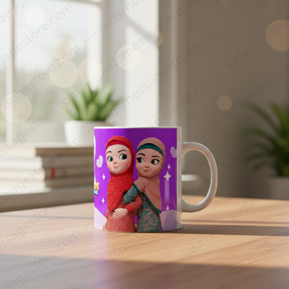 Dua Rabbi Zidni Ilma Kids Mug – Islamic Dua Coffee Cup 300ml