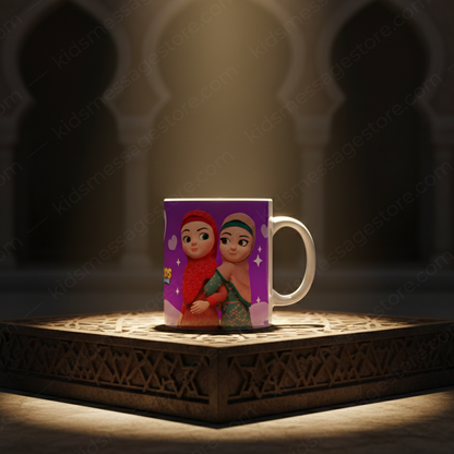 Dua Rabbi Zidni Ilma Kids Mug – Islamic Dua Coffee Cup 300ml
