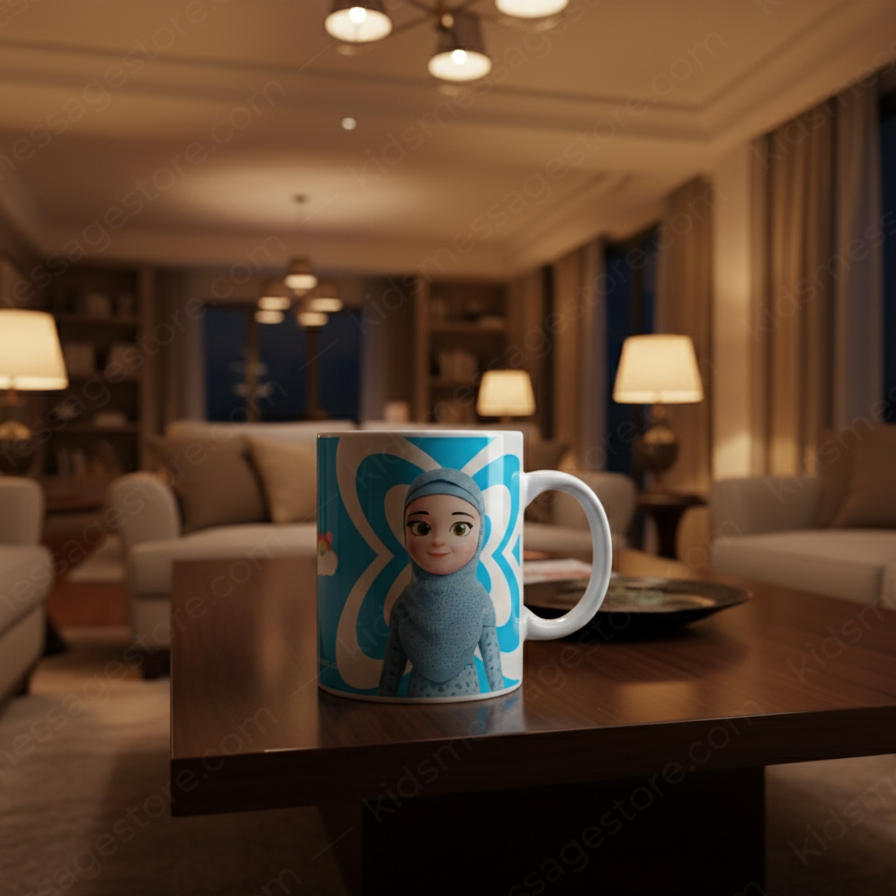 Dua Changes Everything Kids Islamic Mug – 300ml Ceramic Coffee Cup