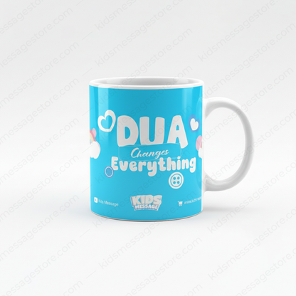 Dua Changes Everything Kids Islamic Mug – 300ml Ceramic Coffee Cup