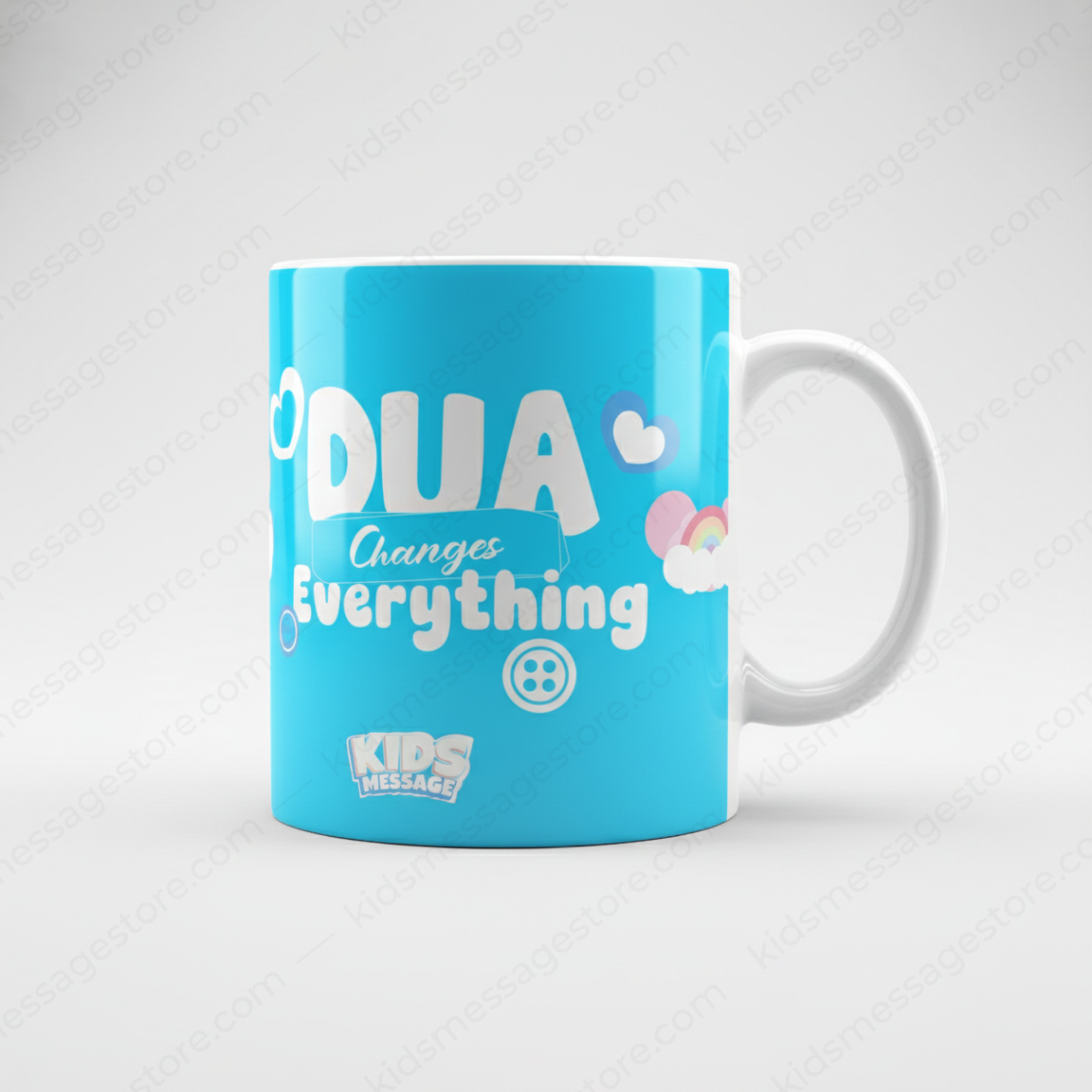 Dua Changes Everything Kids Islamic Mug – 300ml Ceramic Coffee Cup