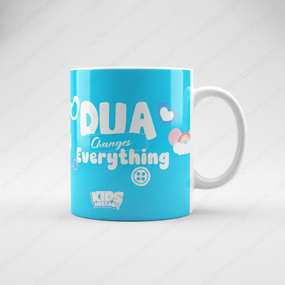 Dua Changes Everything Kids Islamic Mug – 300ml Ceramic Coffee Cup