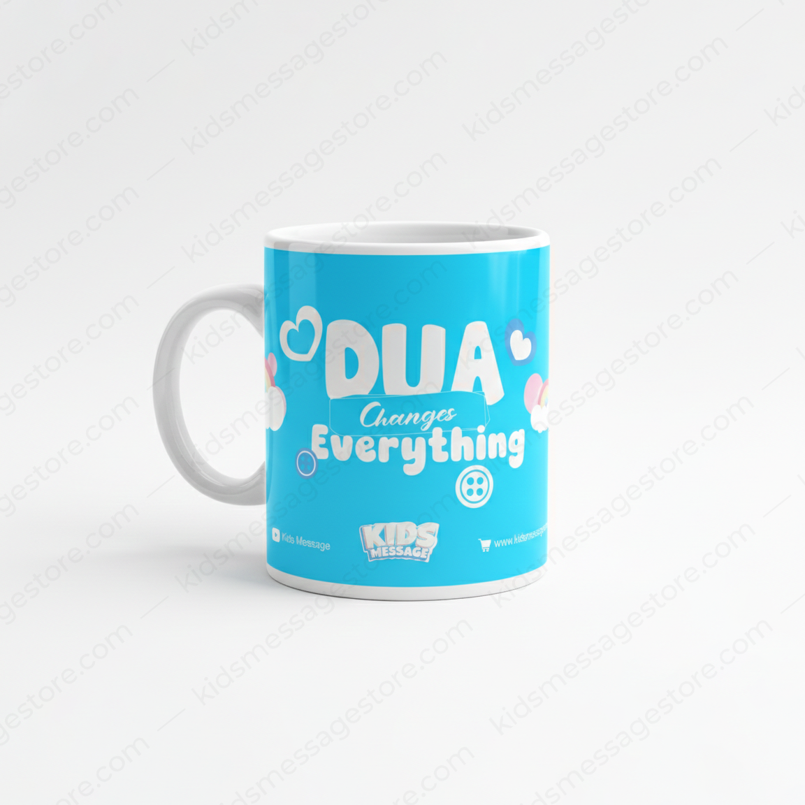 Dua Changes Everything Kids Islamic Mug – 300ml Ceramic Coffee Cup