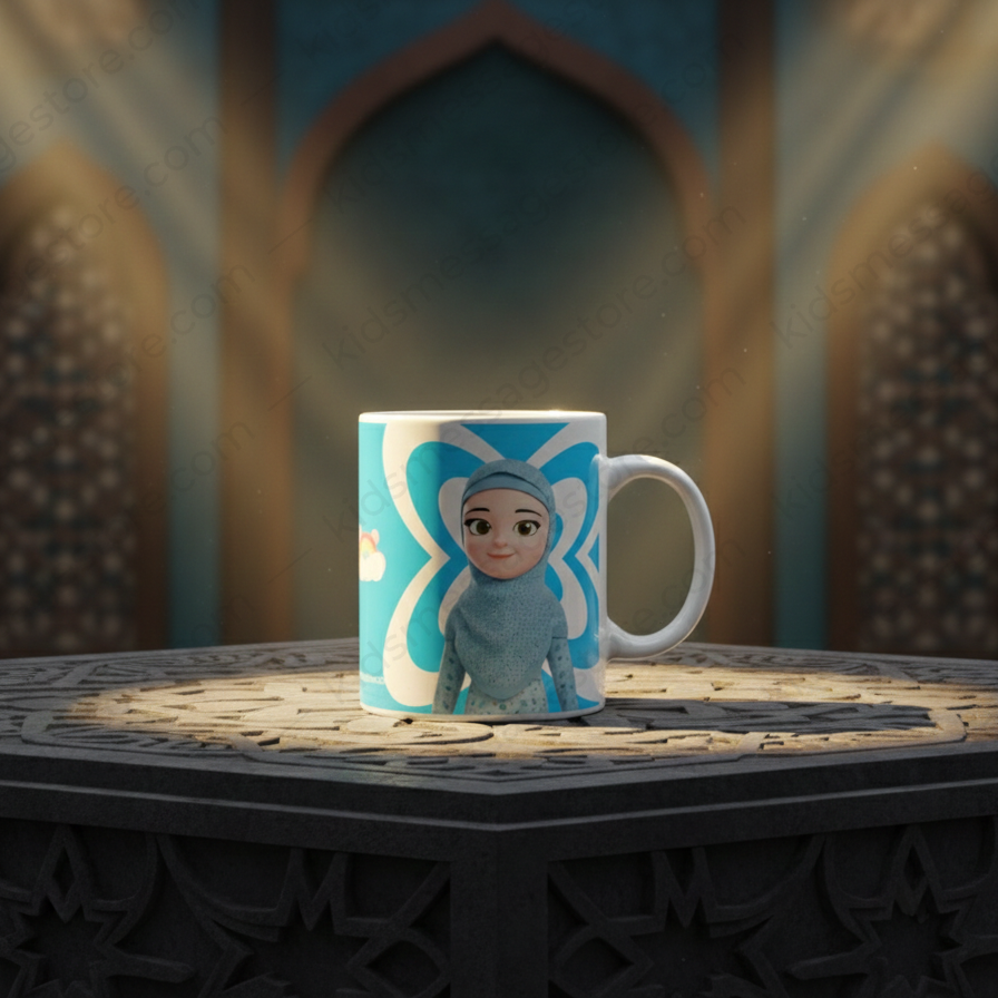 Dua Changes Everything Kids Islamic Mug – 300ml Ceramic Coffee Cup