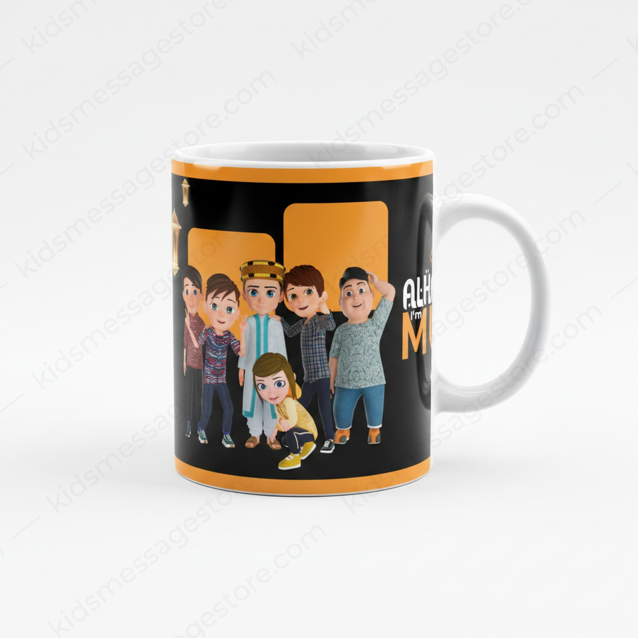 Alhamdulillah I’m Muslim Islamic Mug – Kids Ceramic Coffee Mug 300ml
