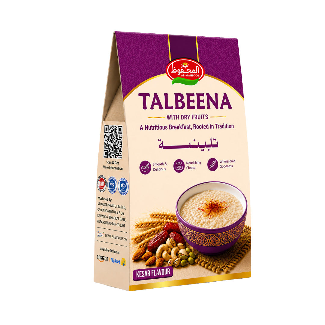 Al-Mahfooz Talbeena with Dry Fruits – Kesar Flavour