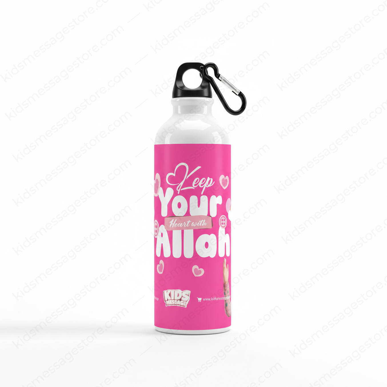 Keep Your Heart with Allah Water Bottle – Islamic Kids Sipper