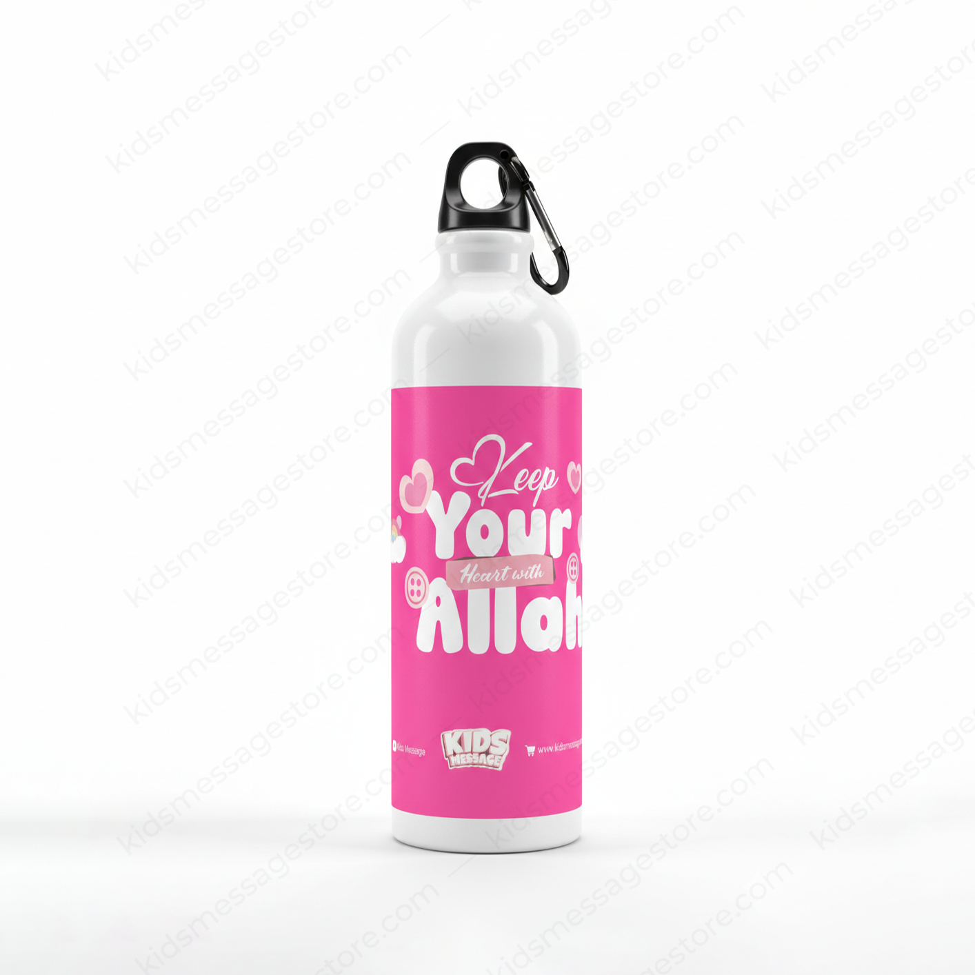 Keep Your Heart with Allah Water Bottle – Islamic Kids Sipper