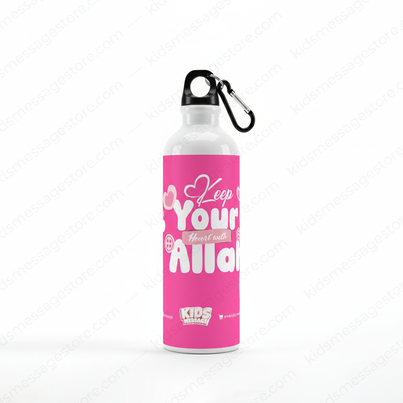 Keep Your Heart with Allah Water Bottle – Islamic Kids Sipper