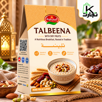 Al-Mahfooz Talbeena 4 Flavour Combo – Kesar, Mawa Malai, Elaichi & Vanilla