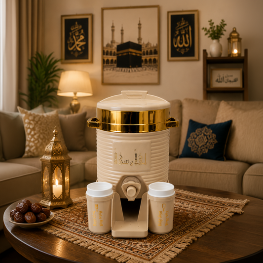 Zamzam Water Dispenser 2L with 6 Cups