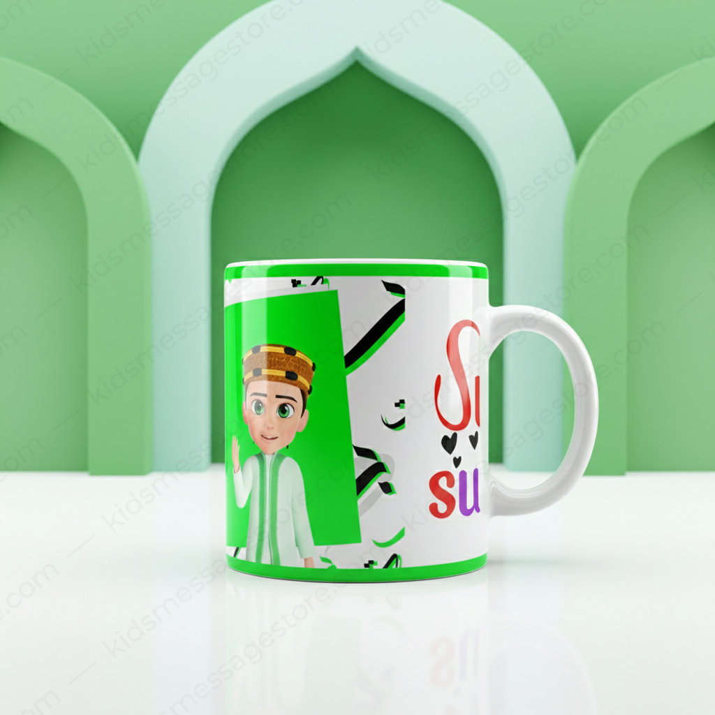 Smile It’s Sunnah Islamic Green Ceramic Mug 300ml
