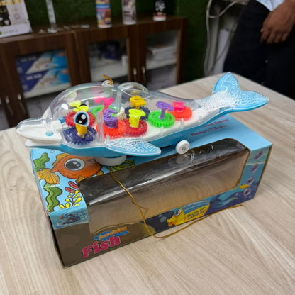 Labbaik Islamic Learning Fish Toy for Kids – Light & Music Educational Toy