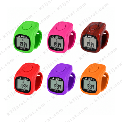 KTijarat Digital Tasbeeh Counter Ring with LED Display | Electronic Finger Tally Counter for Zikr, Tasbih & Prayer