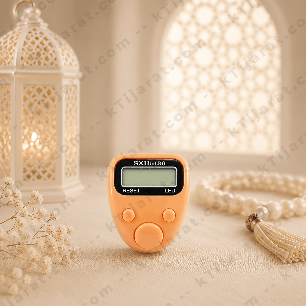 Ktijarat Digital Finger Tasbih Counter Ring | Electronic LED Zikr Counter | Portable Prayer Clicker for Dhikr & Tasbeeh