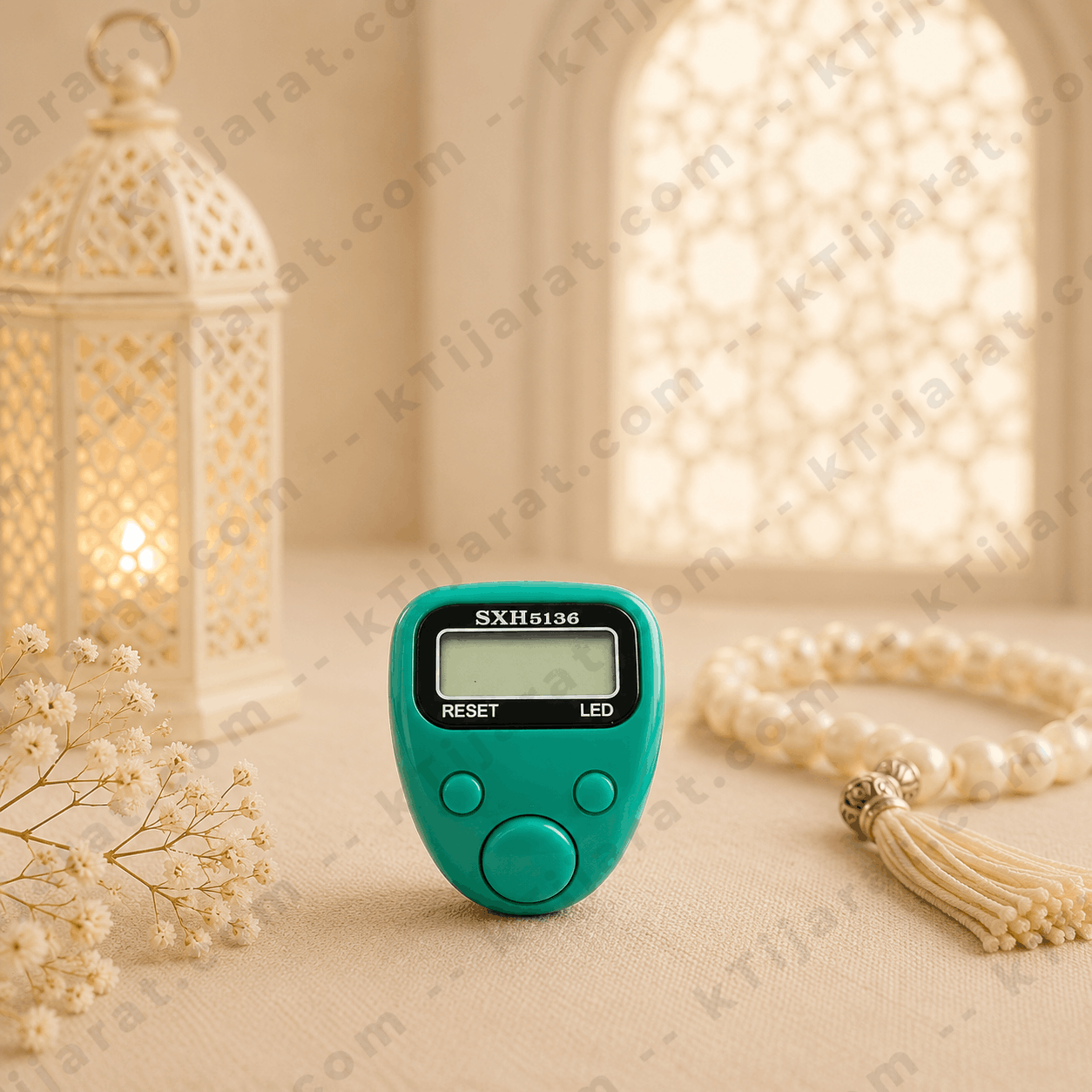 Ktijarat Digital Finger Tasbih Counter Ring | Electronic LED Zikr Counter | Portable Prayer Clicker for Dhikr & Tasbeeh