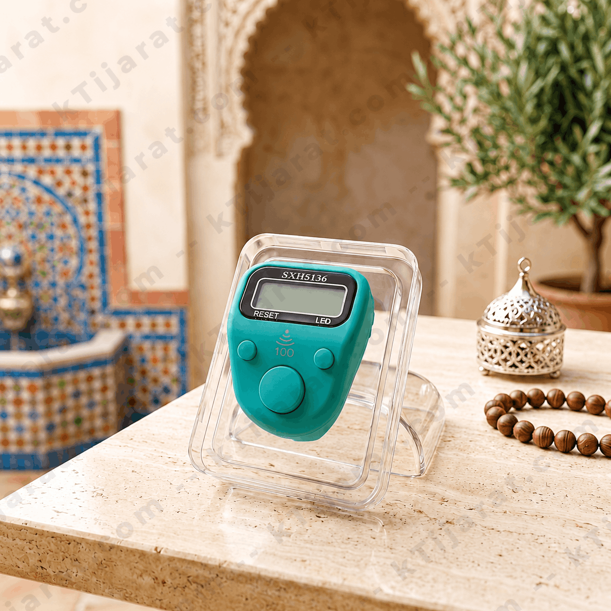 Ktijarat Digital Finger Tasbih Counter Ring | Electronic Zikr Counter with LED Display | Finger Prayer Counter for Dhikr & Tasbeeh