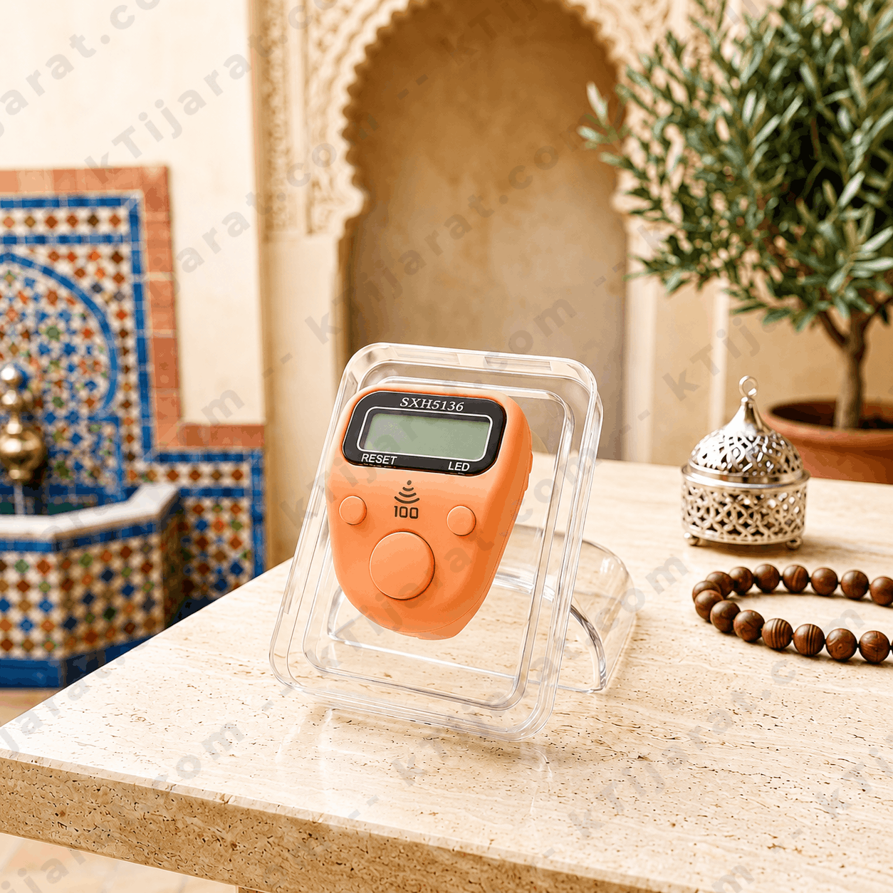 Ktijarat Digital Finger Tasbih Counter Ring | Electronic Zikr Counter with LED Display | Finger Prayer Counter for Dhikr & Tasbeeh