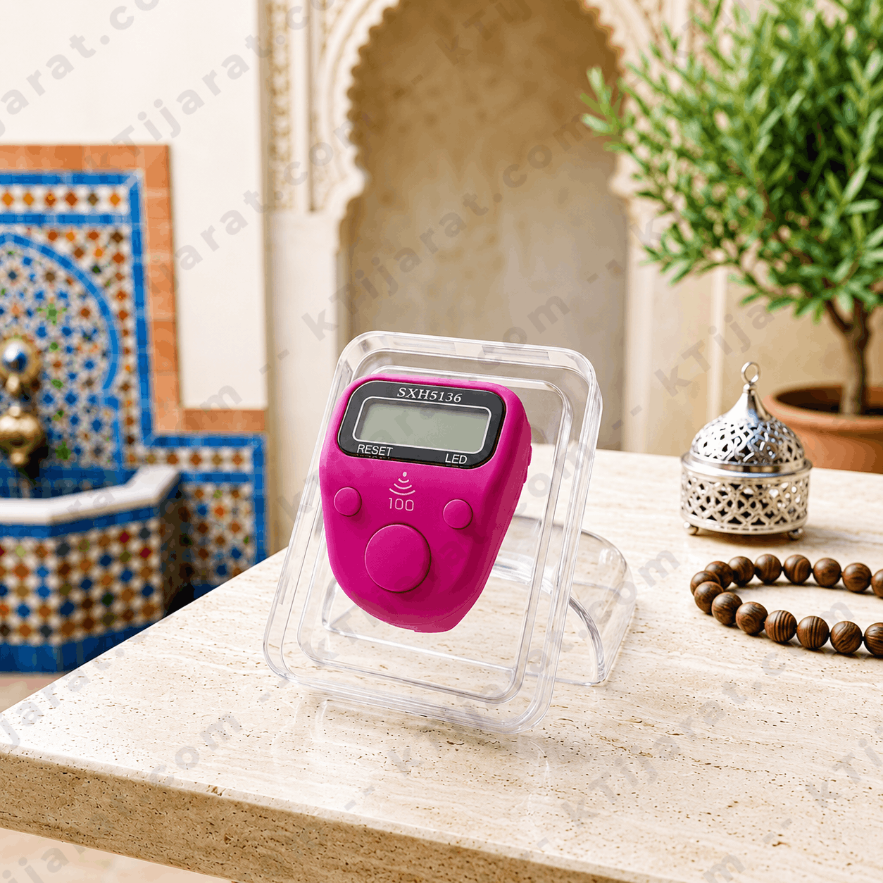 Ktijarat Digital Finger Tasbih Counter Ring | Electronic Zikr Counter with LED Display | Finger Prayer Counter for Dhikr & Tasbeeh