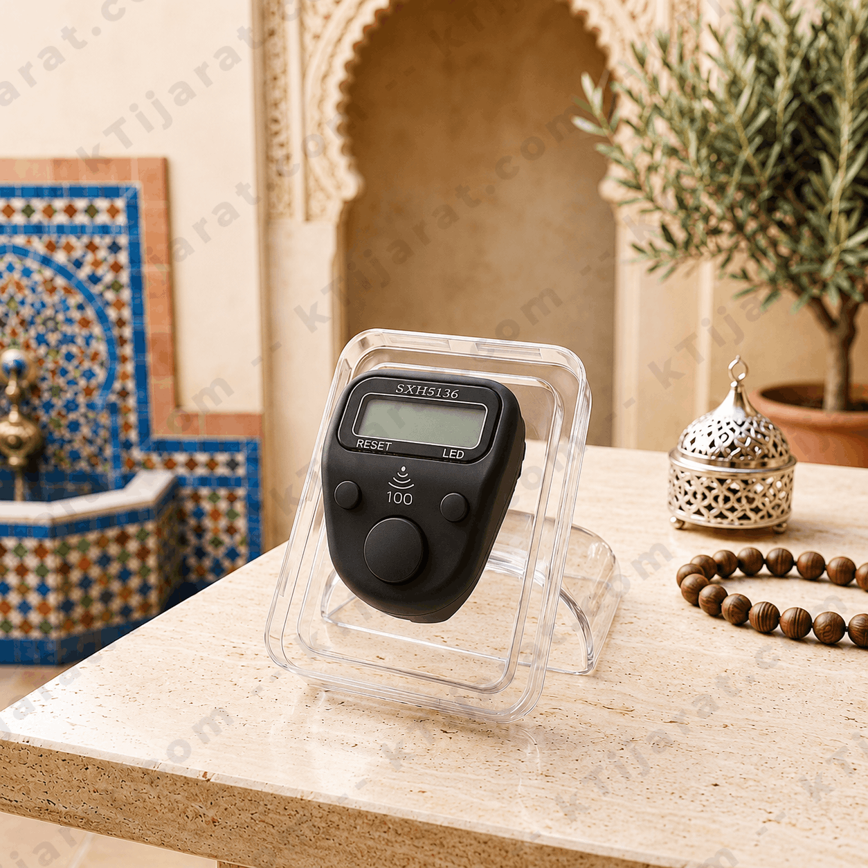 Ktijarat Digital Finger Tasbih Counter Ring | Electronic Zikr Counter with LED Display | Finger Prayer Counter for Dhikr & Tasbeeh