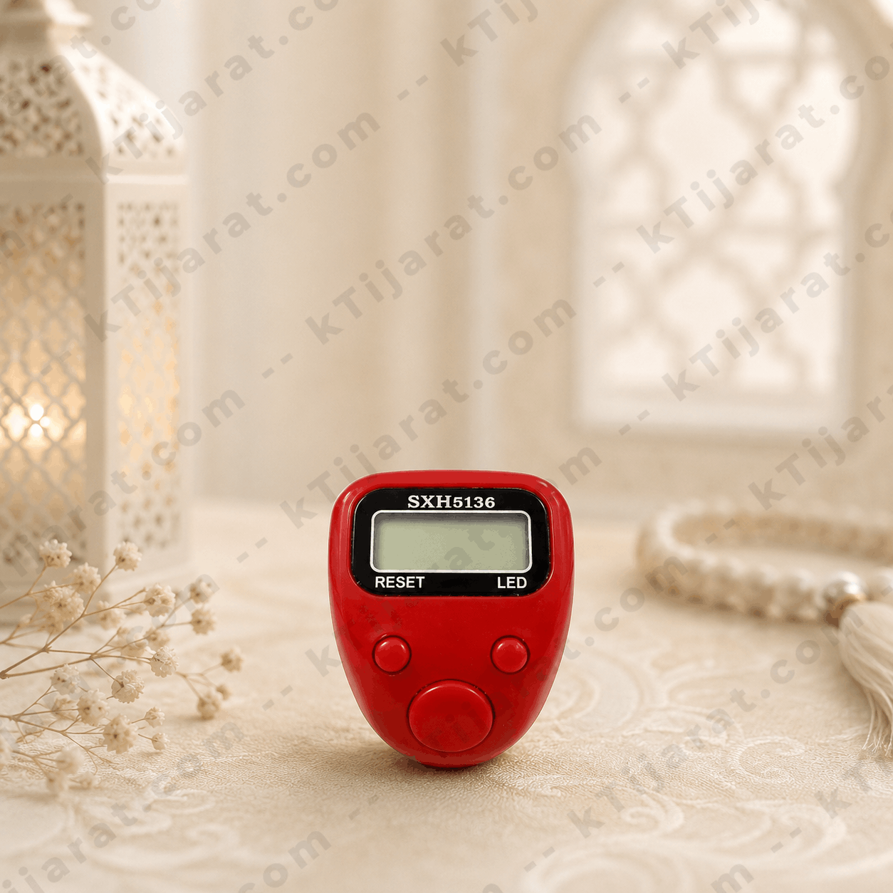 Ktijarat Digital Finger Tasbih Counter Ring | Electronic LED Zikr Counter | Portable Prayer Clicker for Dhikr & Tasbeeh