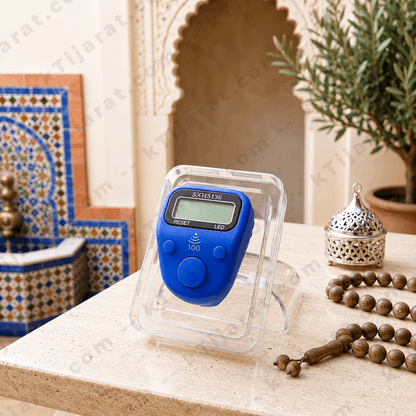 Ktijarat Digital Finger Tasbih Counter Ring | Electronic Zikr Counter with LED Display | Finger Prayer Counter for Dhikr & Tasbeeh