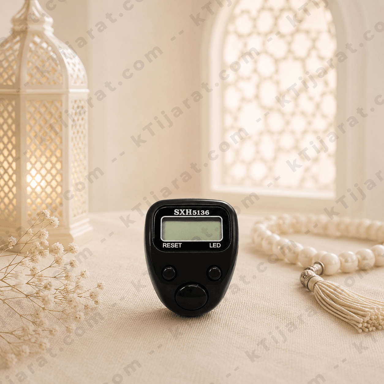Ktijarat Digital Finger Tasbih Counter Ring | Electronic LED Zikr Counter | Portable Prayer Clicker for Dhikr & Tasbeeh
