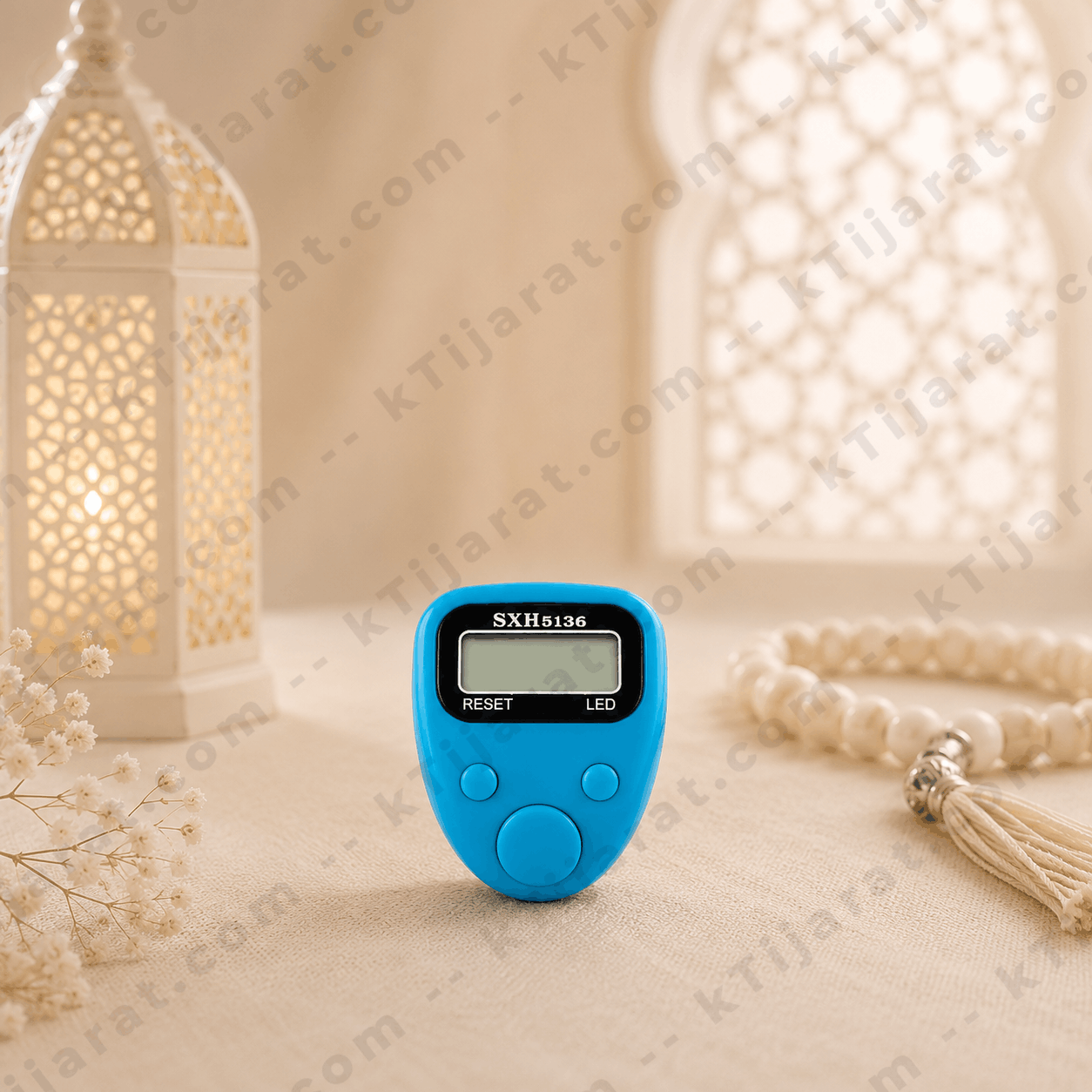 Ktijarat Digital Finger Tasbih Counter Ring | Electronic LED Zikr Counter | Portable Prayer Clicker for Dhikr & Tasbeeh