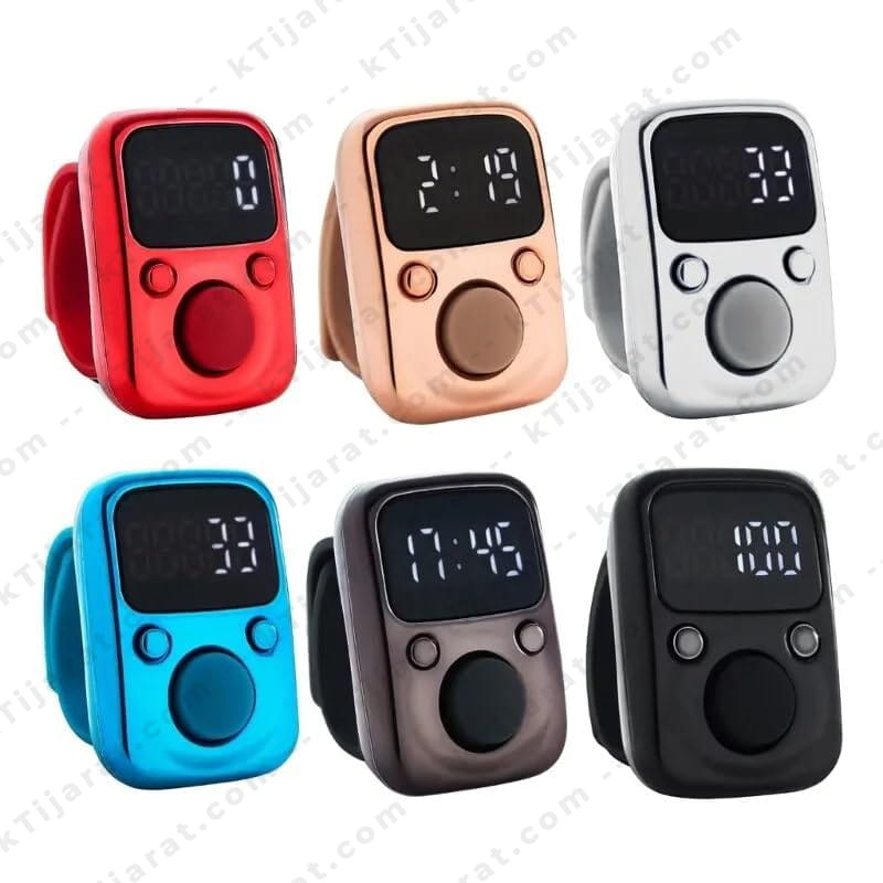 KTijarat Smart Digital Tasbeeh Zikr Ring Counter with OLED Display | Electronic Finger Prayer Counter for Tasbih, Salah & Hajj