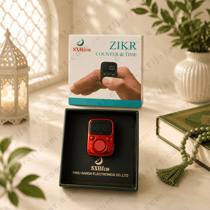 KTijarat Smart Digital Tasbeeh Zikr Ring Counter with OLED Display | Electronic Finger Prayer Counter for Tasbih, Salah & Hajj
