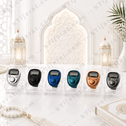 Ktijarat Digital Finger Tally Counter Ring | Electronic Tasbih Counter with LED Display | Mini Finger Click Counter for Zikr