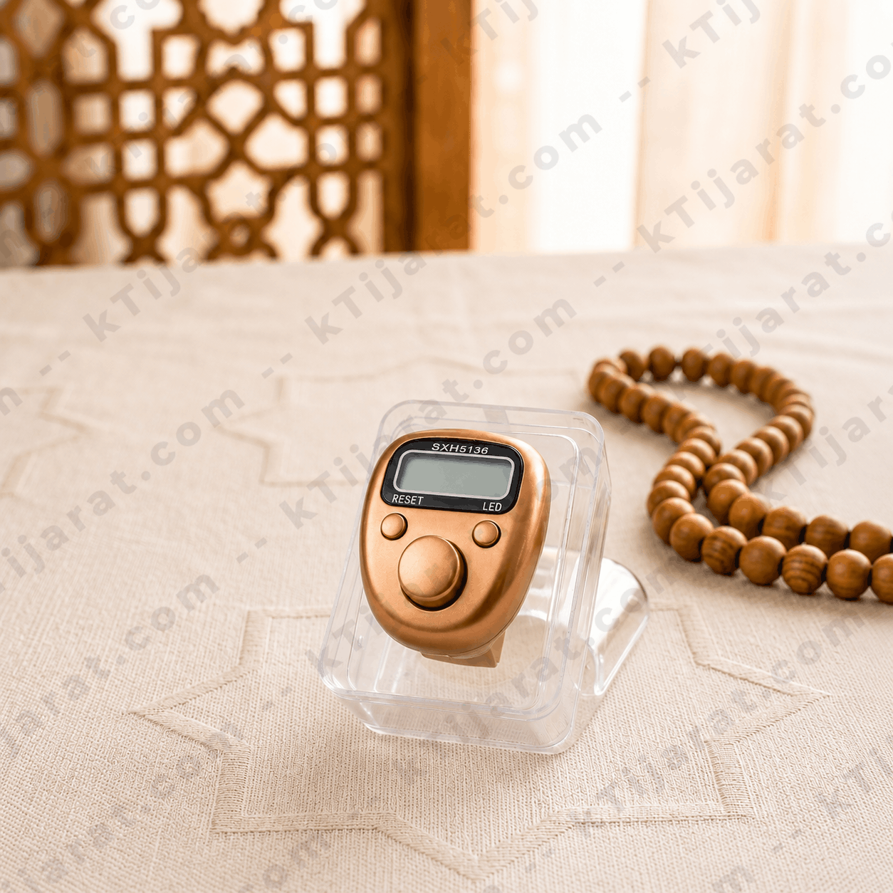Ktijarat Digital Finger Tally Counter Ring | Electronic Tasbih Counter with LED Display | Mini Finger Click Counter for Zikr