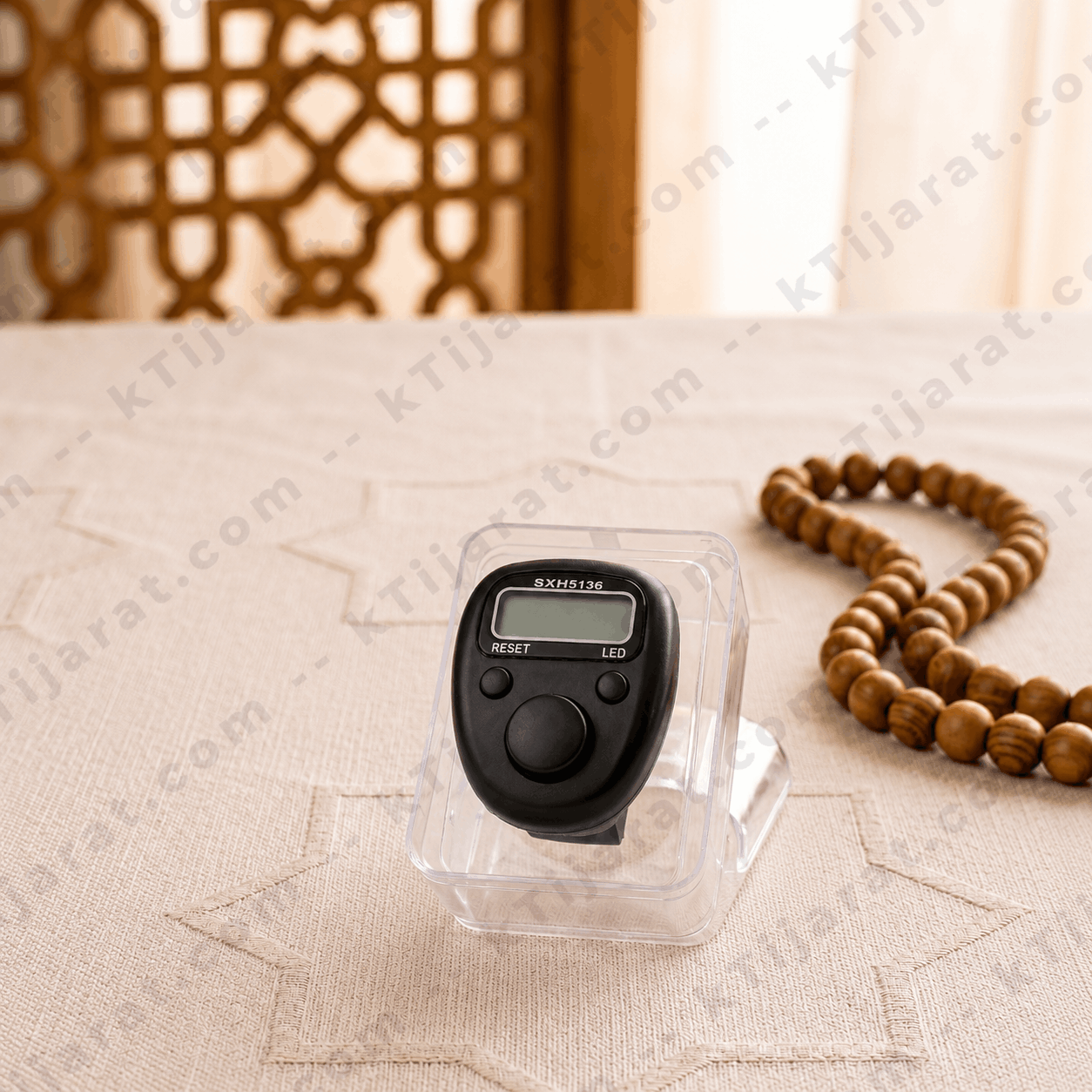 Ktijarat Digital Finger Tally Counter Ring | Electronic Tasbih Counter with LED Display | Mini Finger Click Counter for Zikr