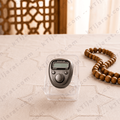 Ktijarat Digital Finger Tally Counter Ring | Electronic Tasbih Counter with LED Display | Mini Finger Click Counter for Zikr
